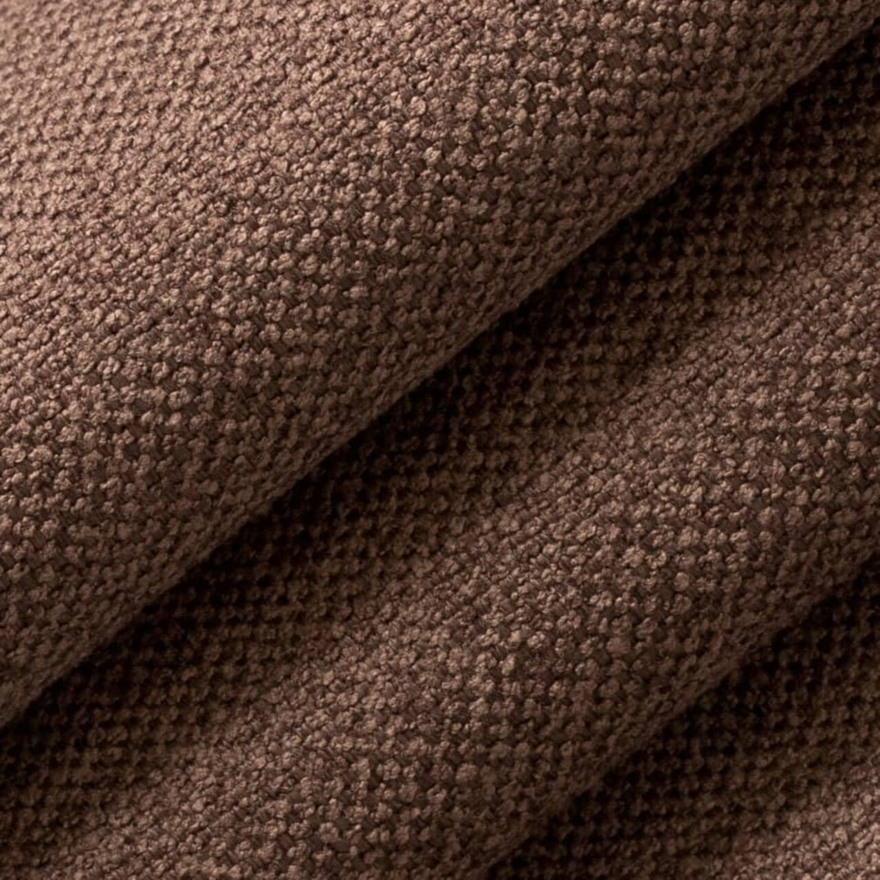 Brown Fade Resistant Plain Textured Upholstery Fabric by The Yard - SKU: Charger Chocolate